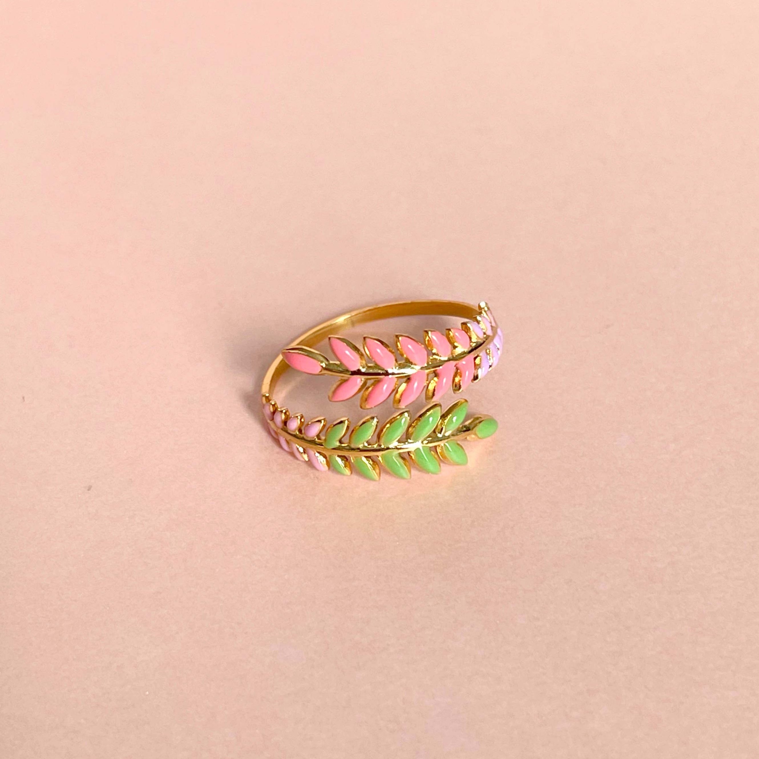Gold Plated Wreath Ring 