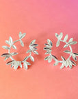 Tia Silver Wreath Earrings