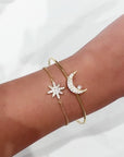Laila Luxe 18k Gold Plated Celestial Bracelet Set