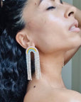 Lexis Statement Rainbow Cascade Earrings