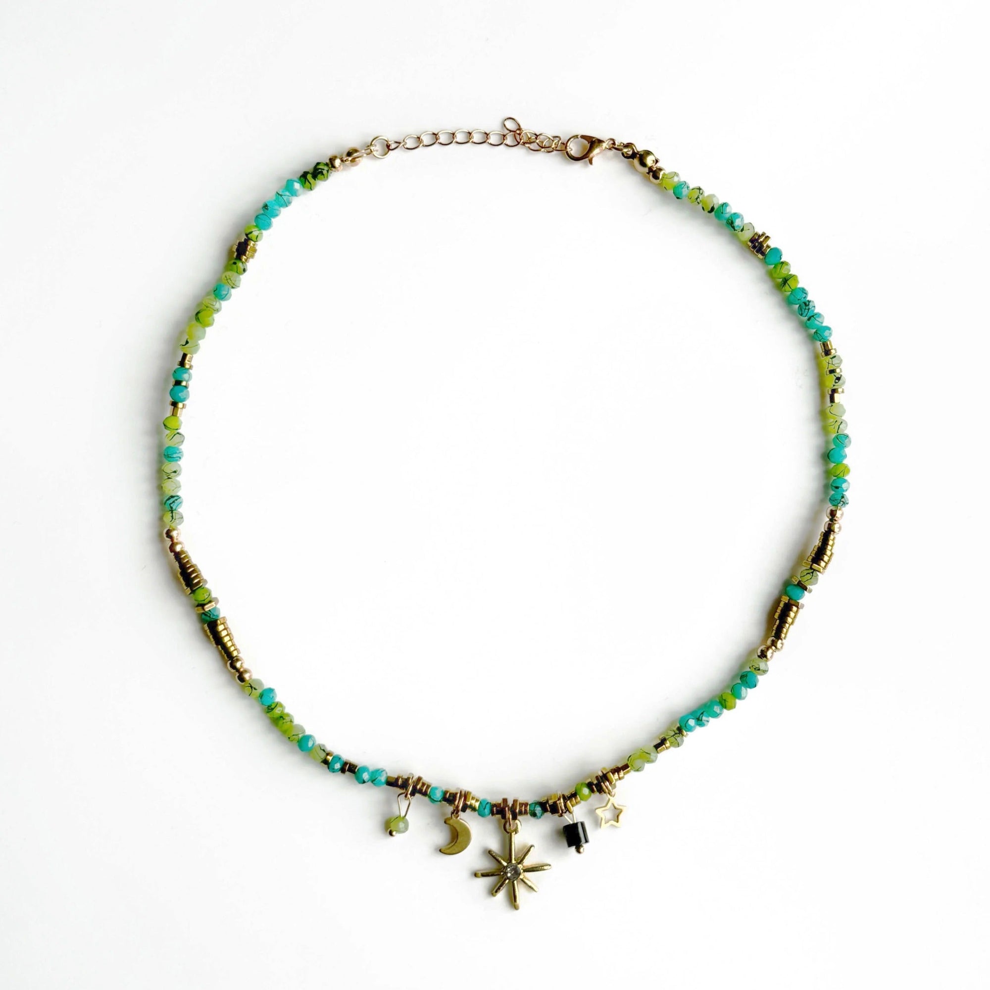 How to Style an Aqua Beaded Necklace for UK Summer Festivals