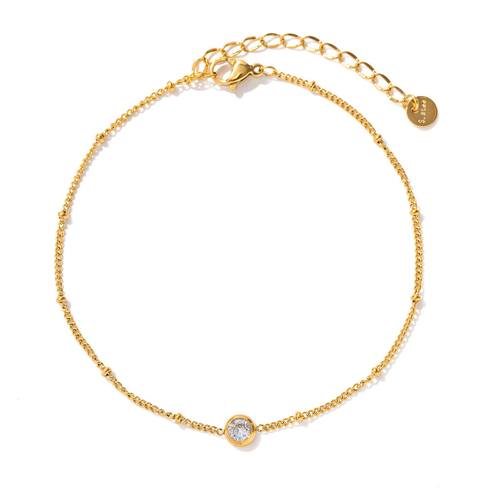 Abigail Luxe 18k Gold Plated Jewel Anklet
