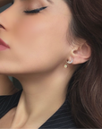 Andromeda Moon and Star Earrings