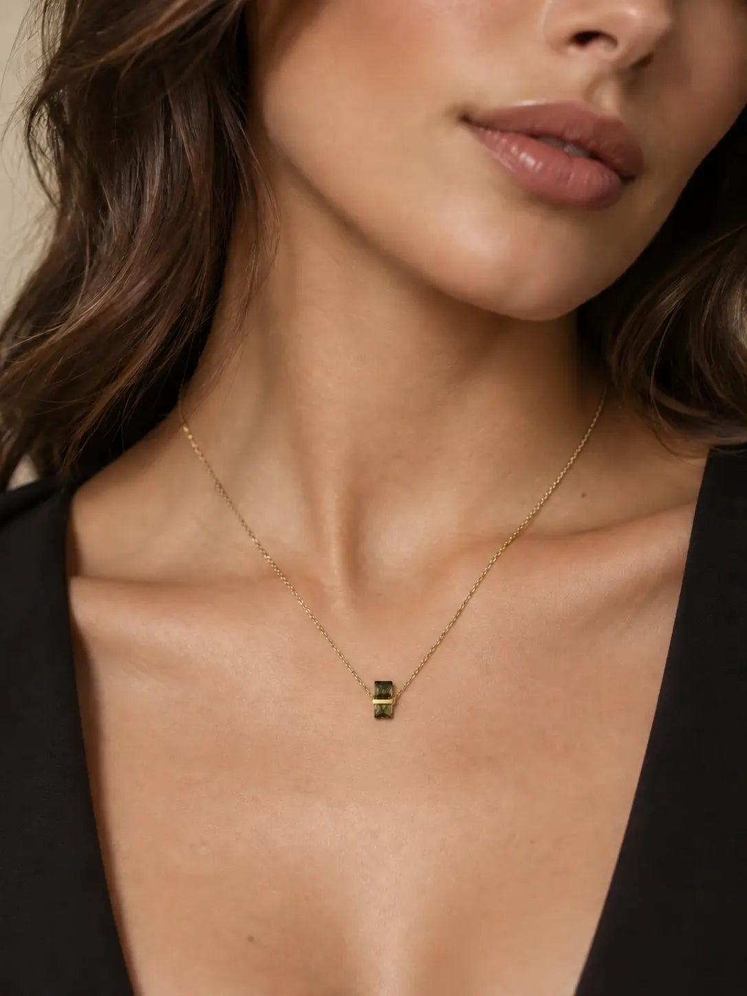 Anais Luxe 18k Gold Plated Minimalist Necklace Luxe Tones