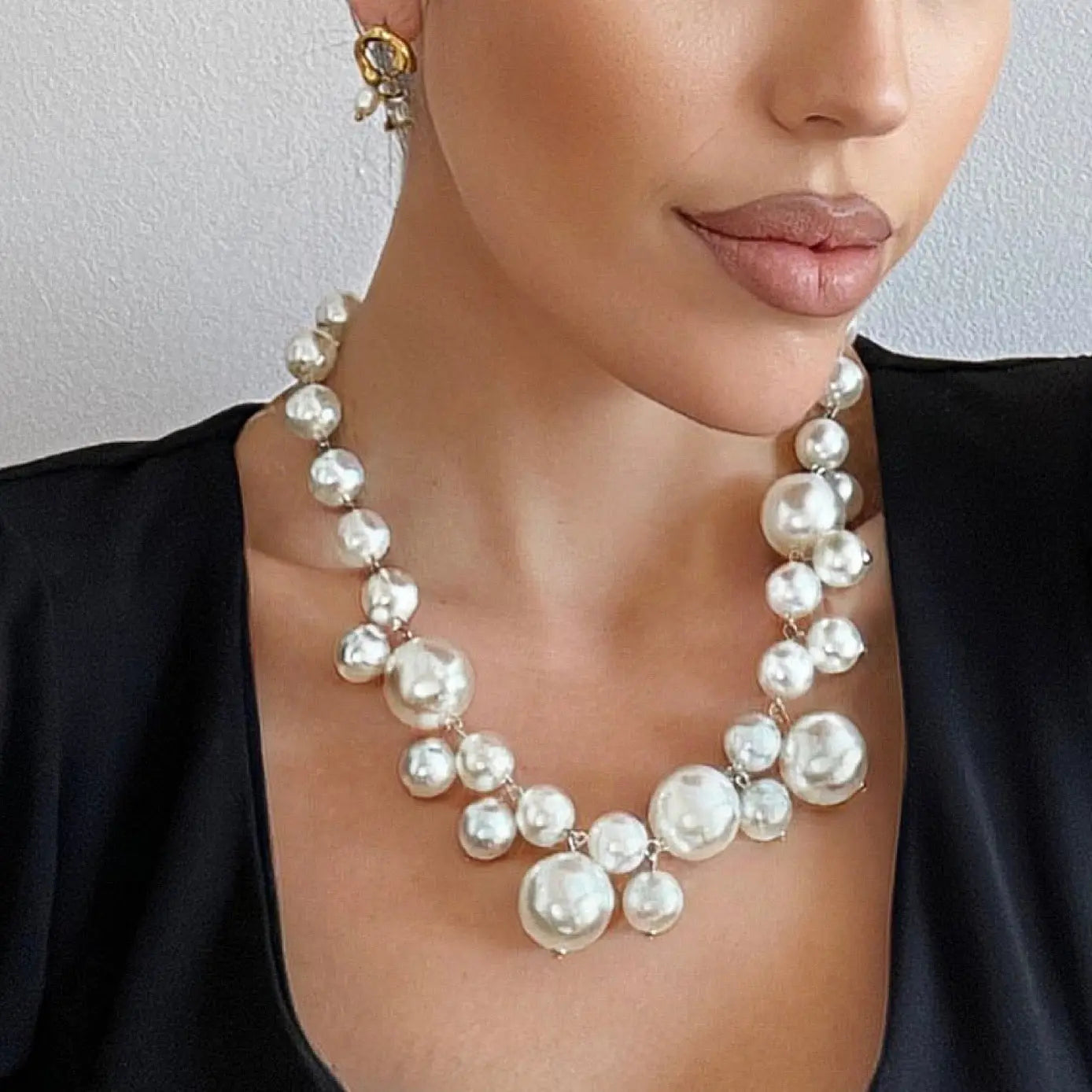 Coco Cluster Statement Pearl Necklace