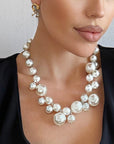 Coco Multi Cluster Statement Pearl Necklace