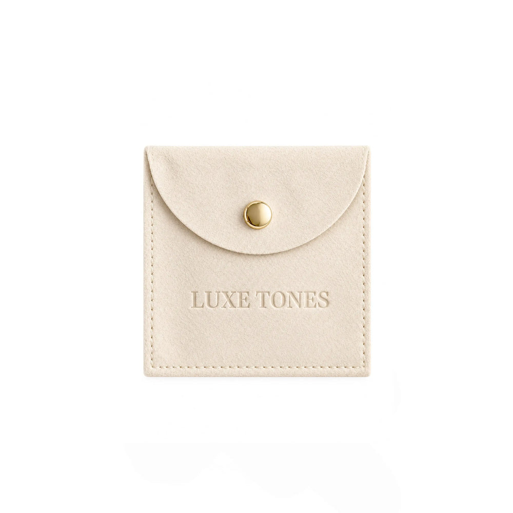 Suede Jewellery Pouch Luxe Tones