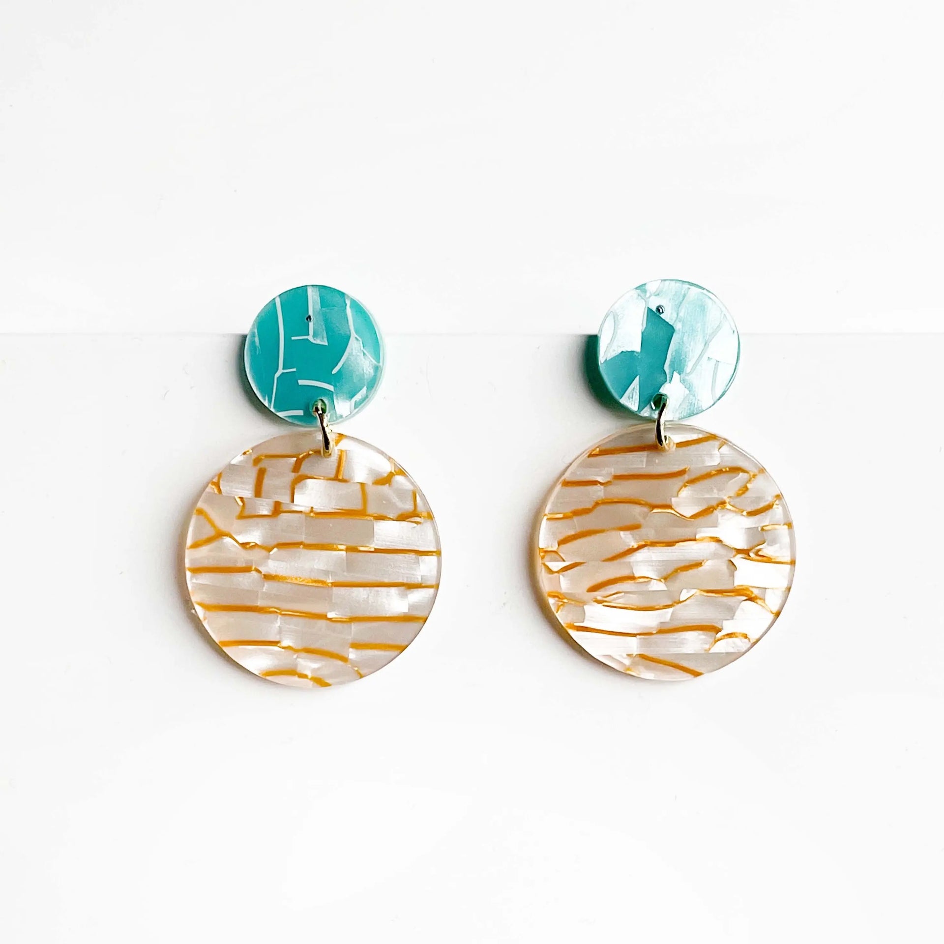 Lainey Acrylic Disc Earrings