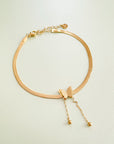 Zaari Luxe 18k Gold Plated Butterfly Anklet
