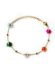 Lucy Multicoloured Beaded Flower Bracelet