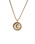 Aetheria Luxe 18k Gold Plated Crescent Moon Necklace