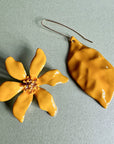 Orla Large Yellow Statement Mismatch Earrings