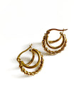 Victoria Luxe 18k Gold Plated Hoops