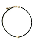 Kinzie Luxe Black Beaded Statement Pearl Necklace