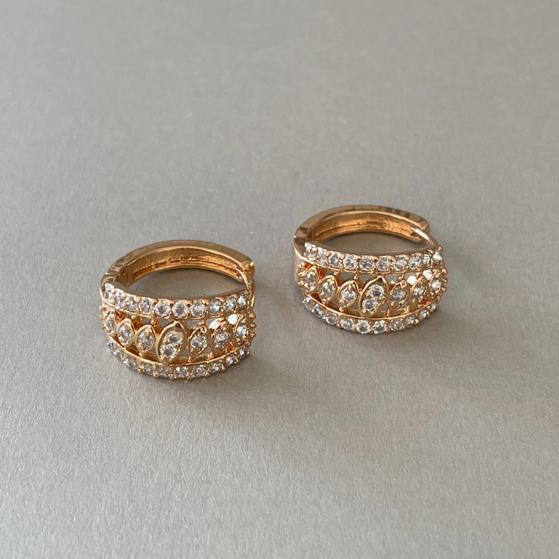 Sophia Jewelled Hoops Earrings