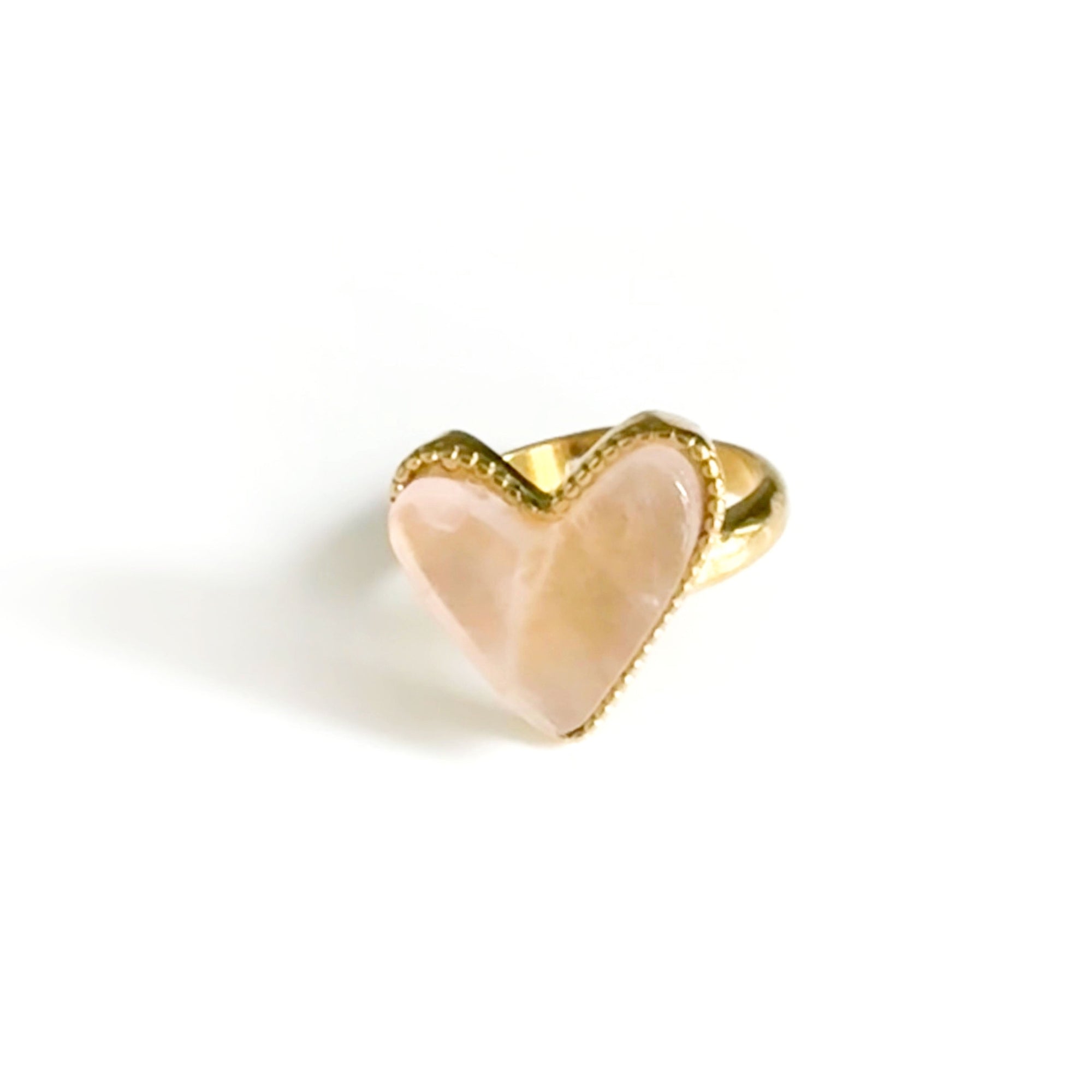 Hellie Luxe 18k Gold Plated Heart Ring