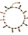 Issa Luxe 18k Gold Plated Jewelled Anklet