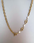 Esme Luxe 18k Gold Plated T Bar Necklace