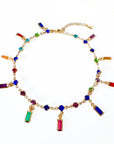 Issa Luxe 18k Gold Plated Jewelled Anklet