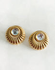 Vetra Luxe 18k Gold Plated Statement Earrings