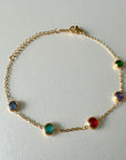 Alex Luxe 18k Gold Plated Jewelled Bracelet