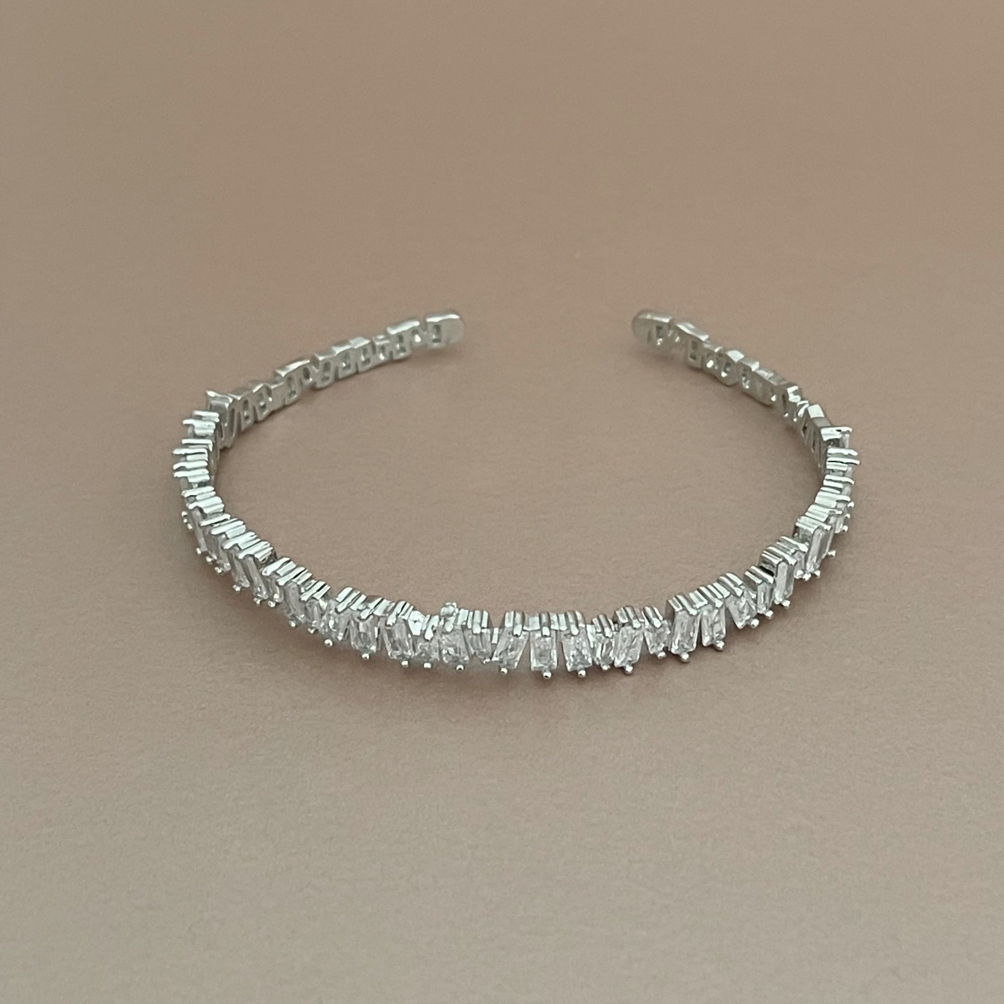 Chloe Silver Diamante Bracelet