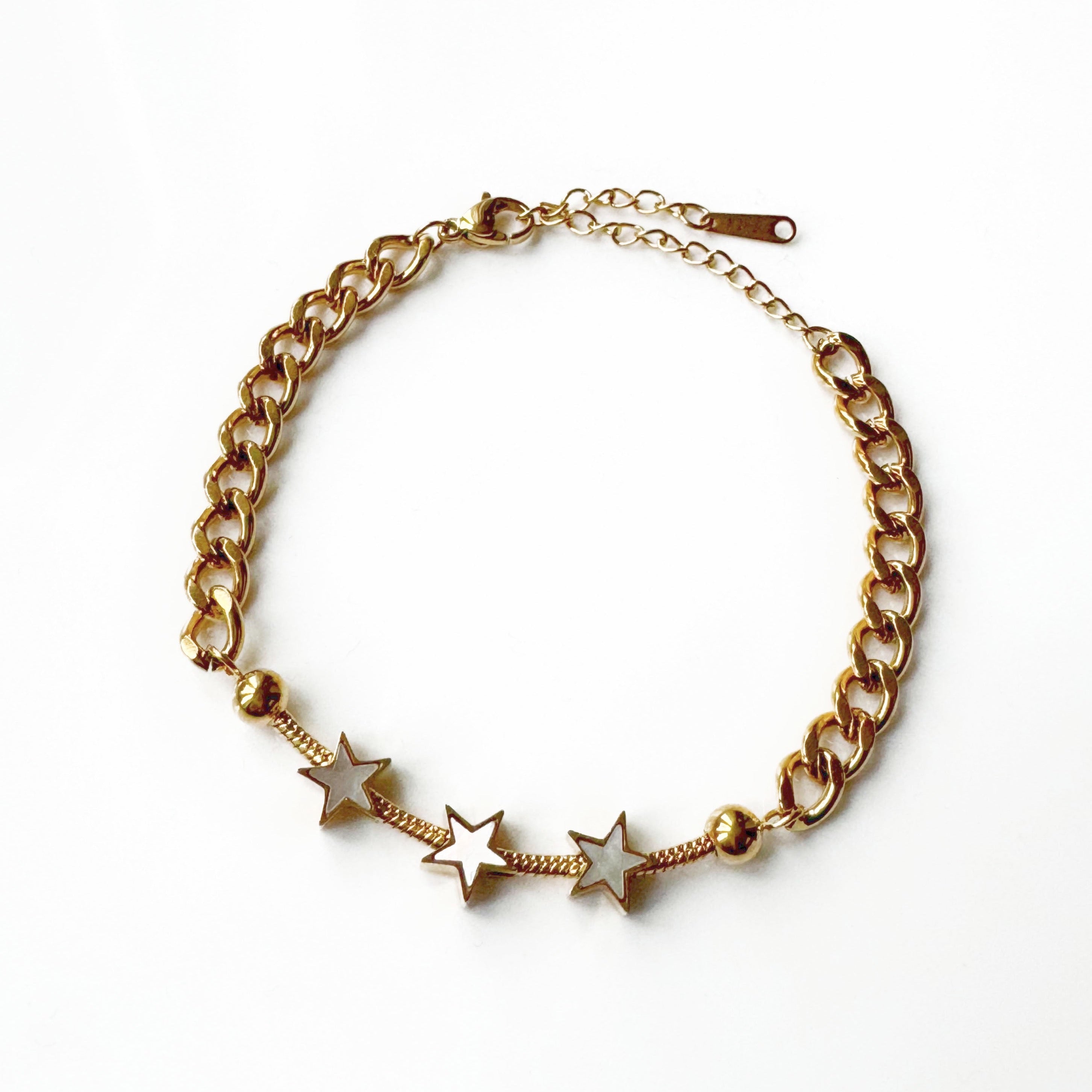 Astara Luxe 18k Gold Plated Star Bracelet