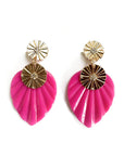 Lylah Cerise Pink Statement Earrings