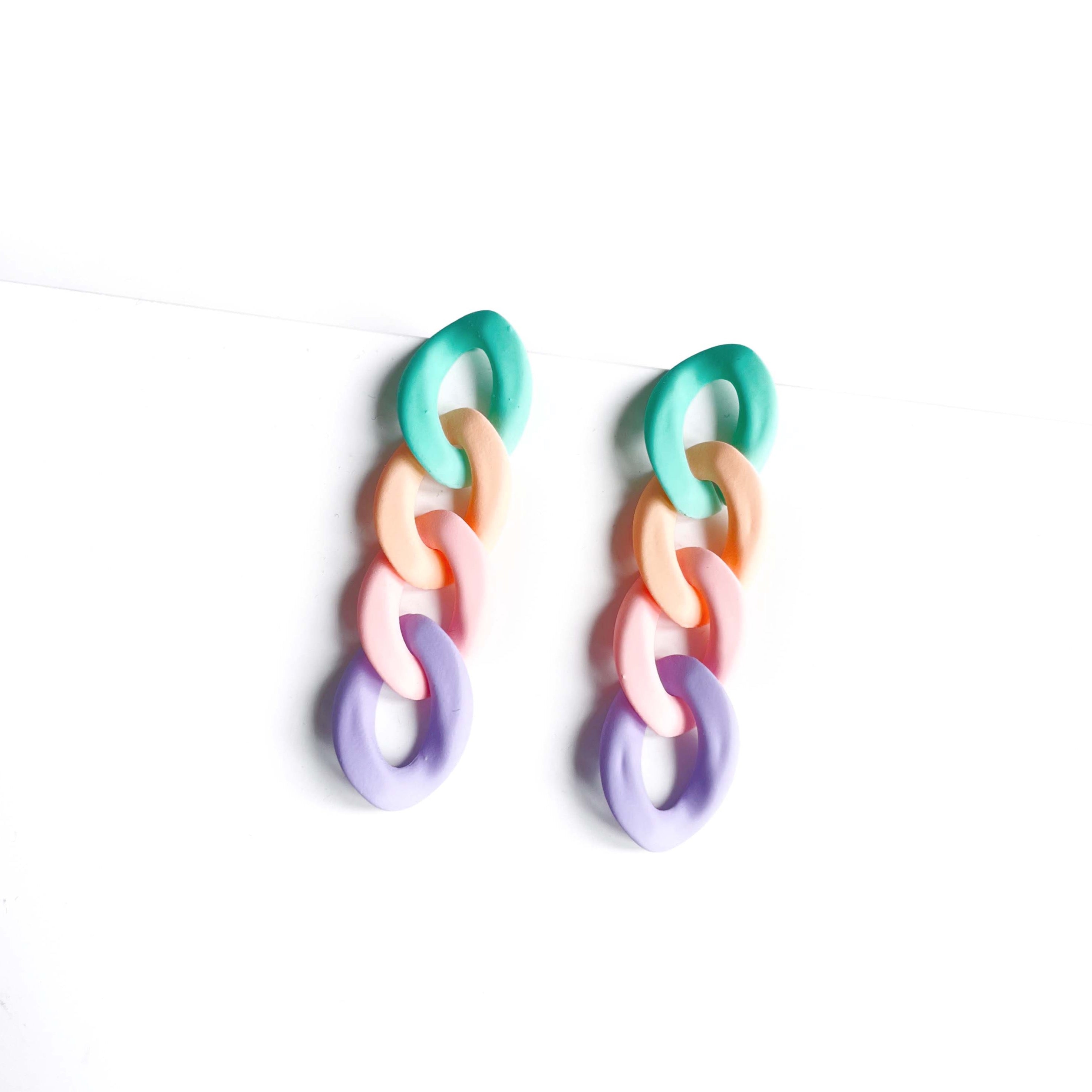 Milly Pastel Chain Earrings