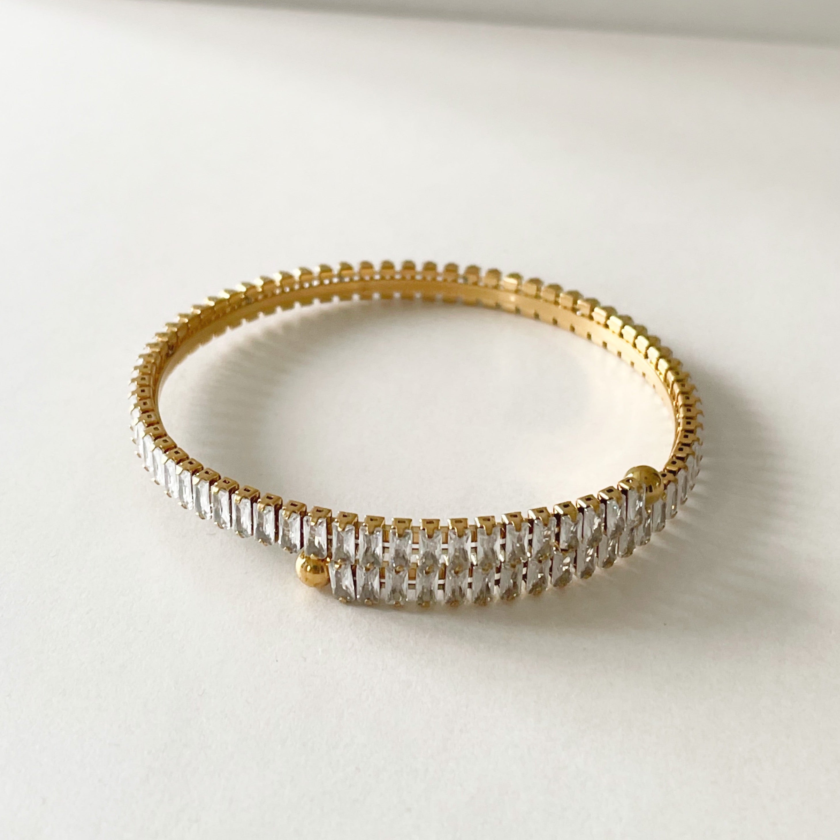 Avery Luxe 18k Gold Plated Jewelled Bracelet