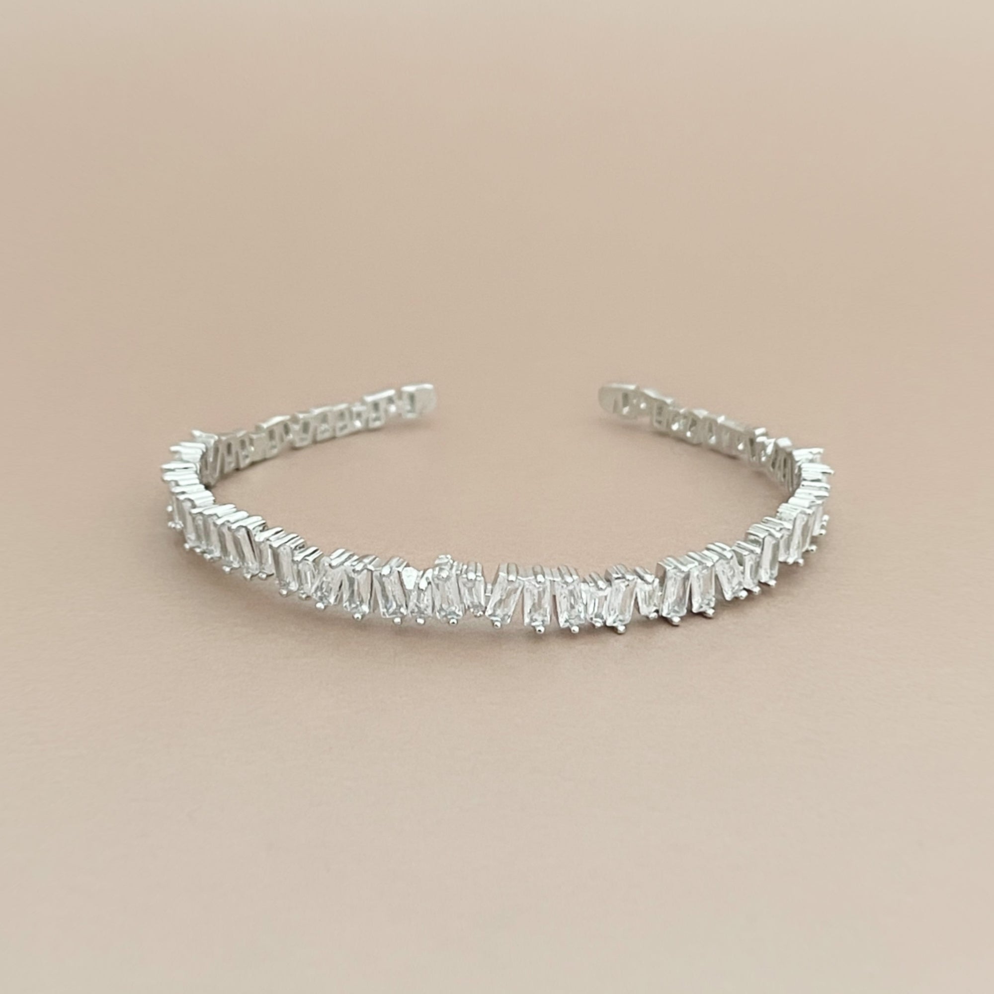 Chloe Silver Diamante Bracelet