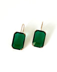 Zara Statement Emerald Jewel Earrings