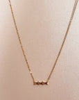 Gia Luxe 18k Gold Plated Blush Necklace