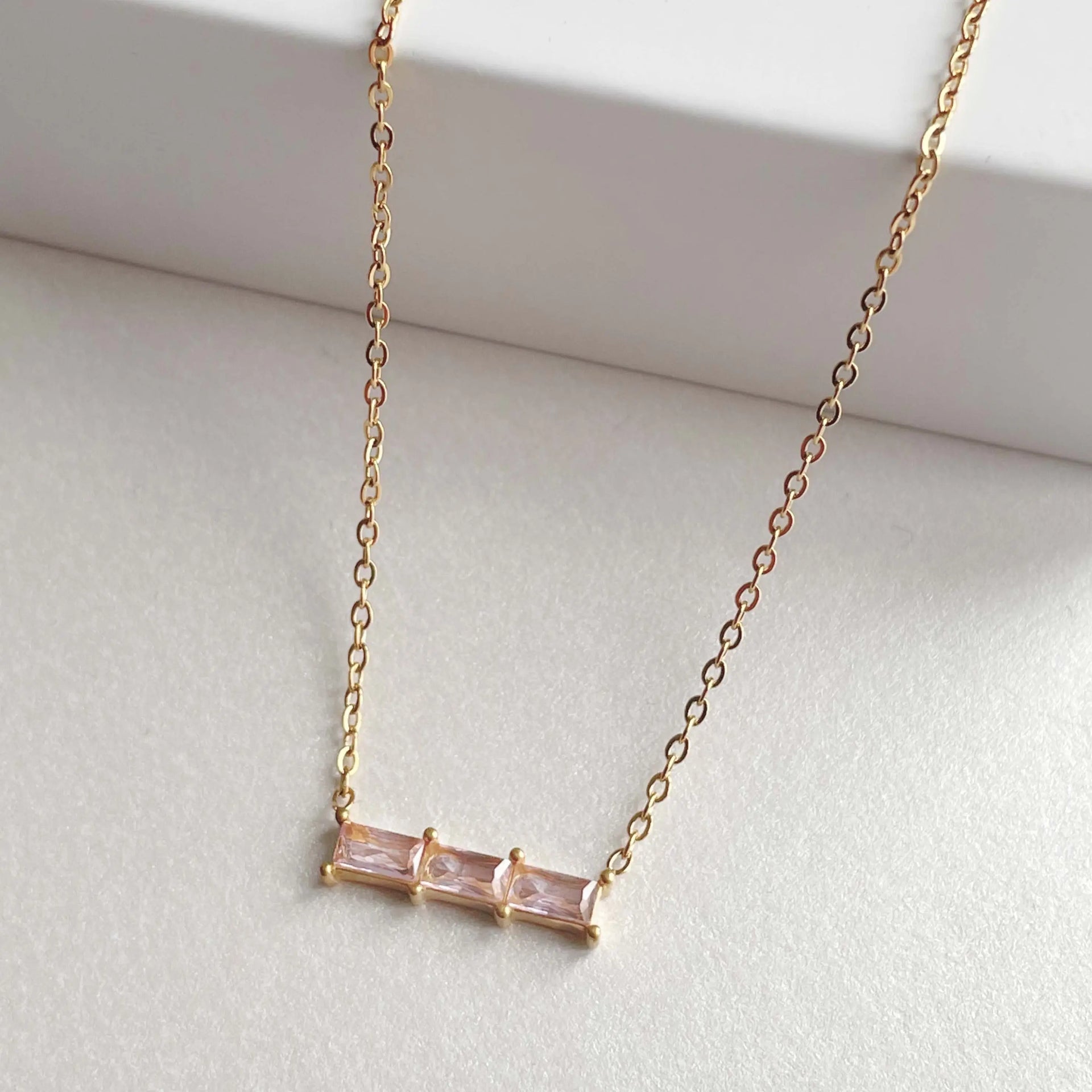 Gia 18k Plated Blush Necklace