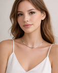 Catalina Luxe Silver Choker Necklace