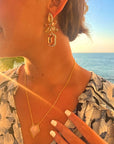 Athena Luxe Faceted Rose Quartz Necklace