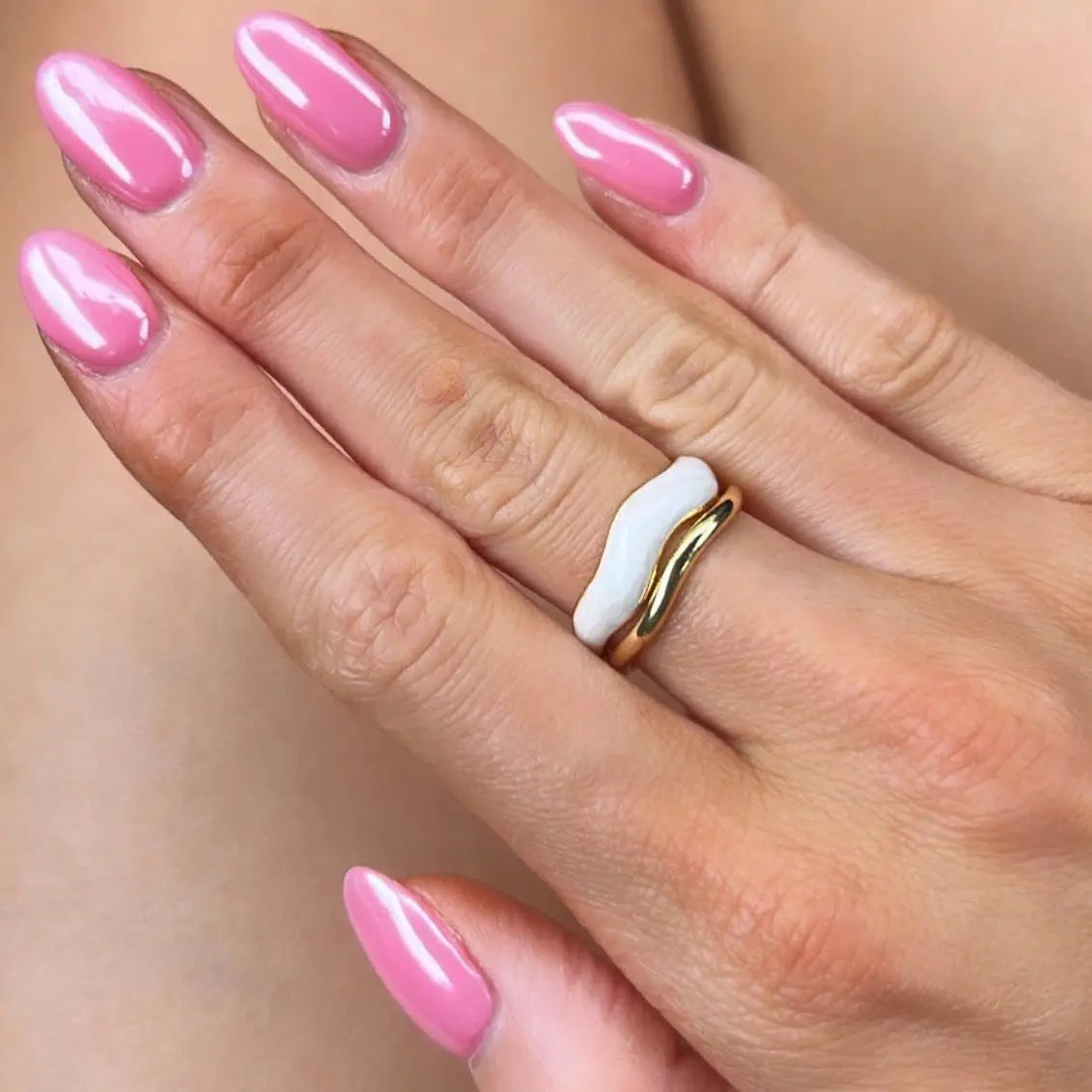 Jolie Wide Gold Ring