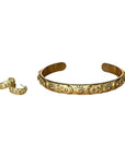 The Luxe Helia Earrings & Bangle Set