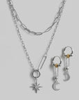 The Sahara Necklace and Hecate Earring Set