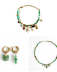 Boho Beaded Jewelry Bundle with Bracelet, Earrings & Necklace