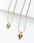 Marlie Gold Stylised Heart Chain