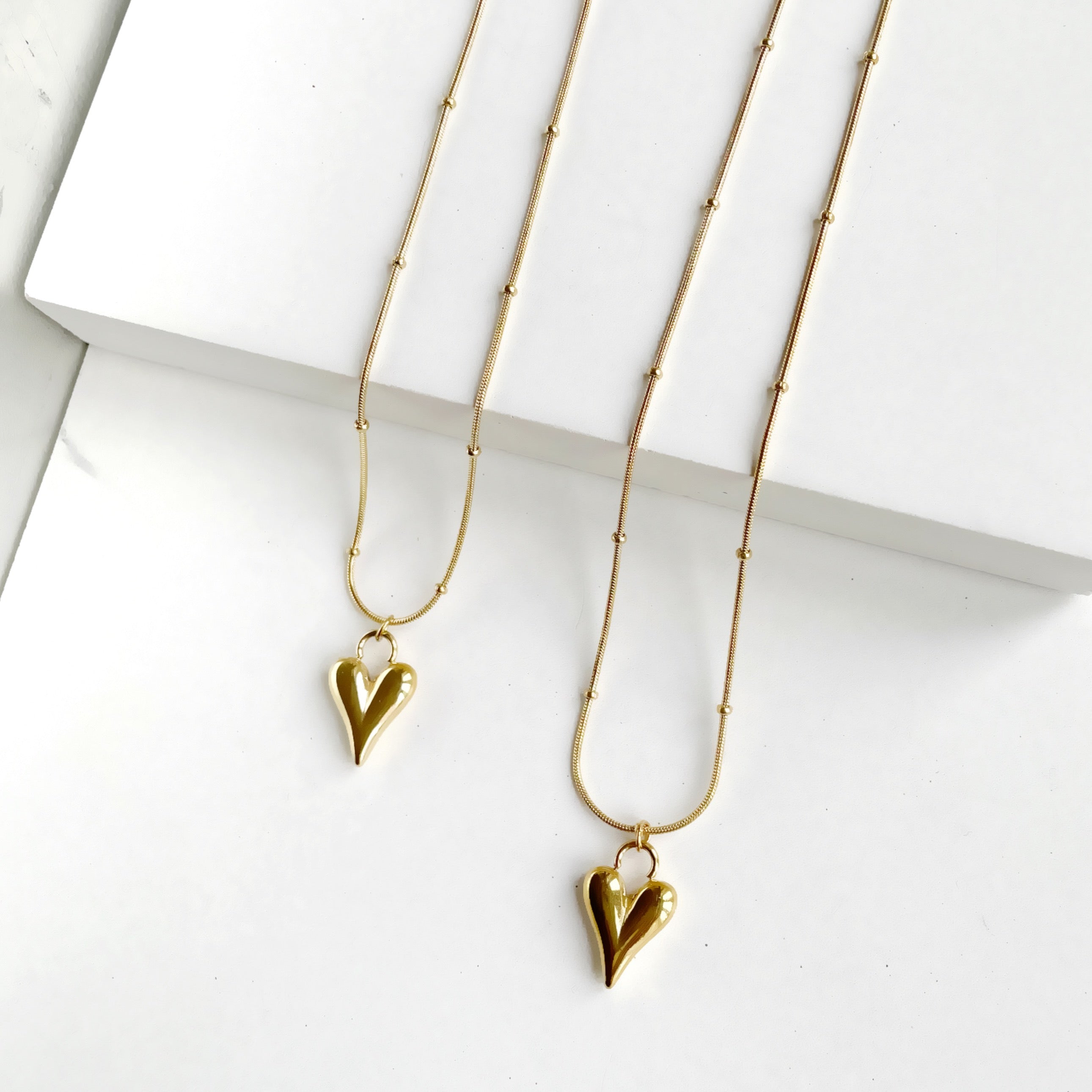 Marlie Gold Stylised Heart Chain
