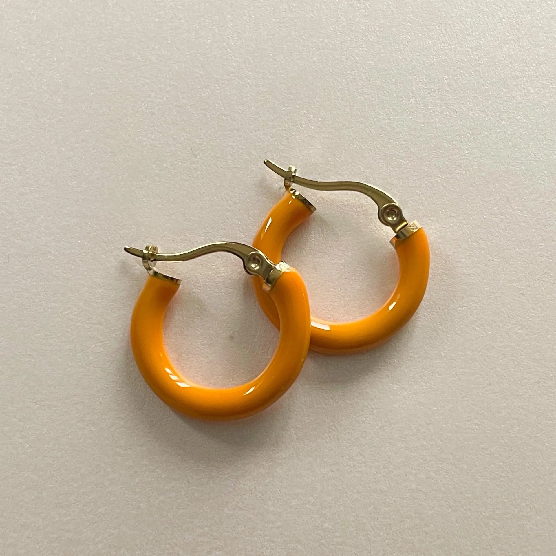 Anais 18k Plated Saffron Hoops