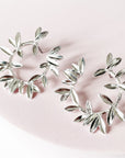 Tia Silver Wreath Earrings