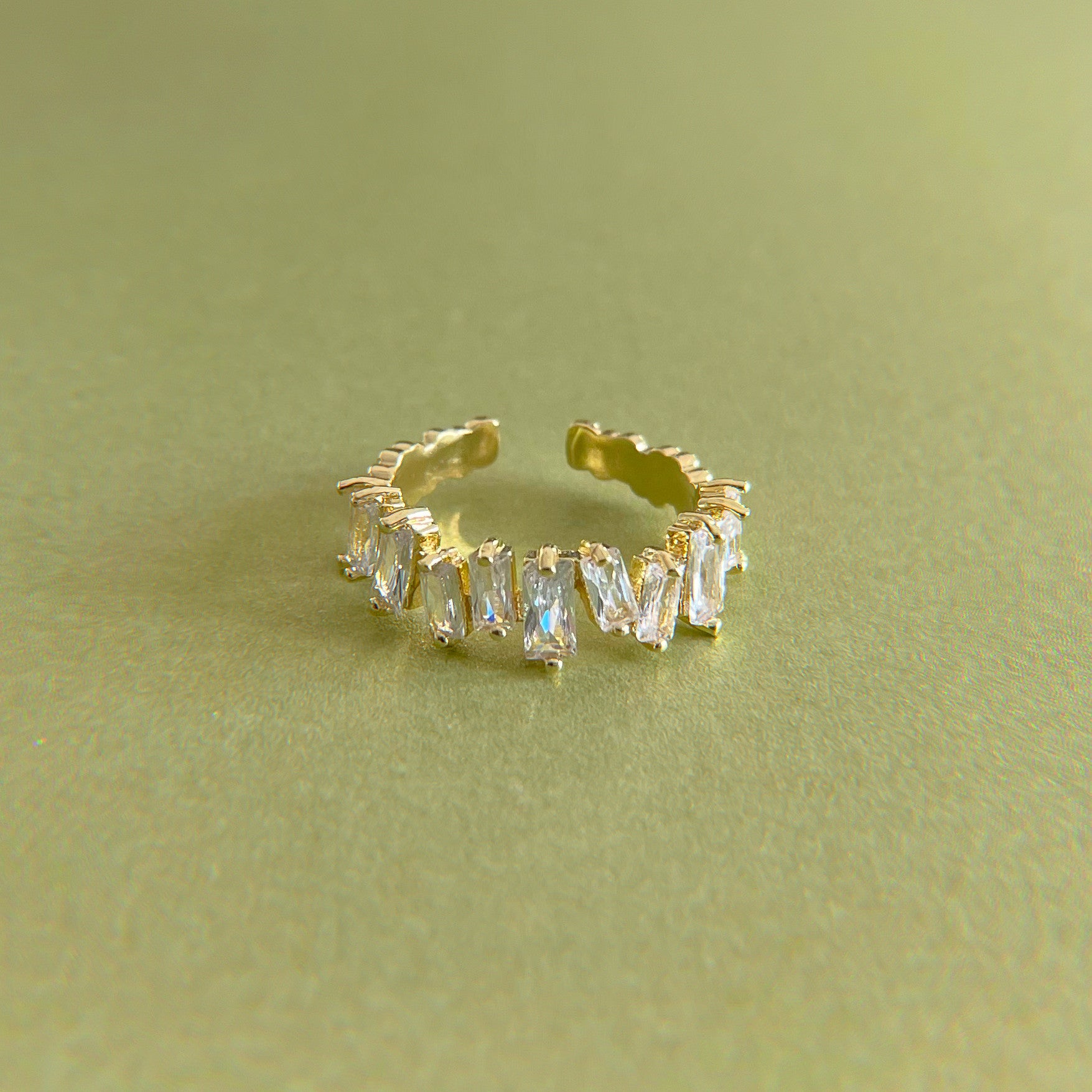 Mila Multi White Jewelled Ring