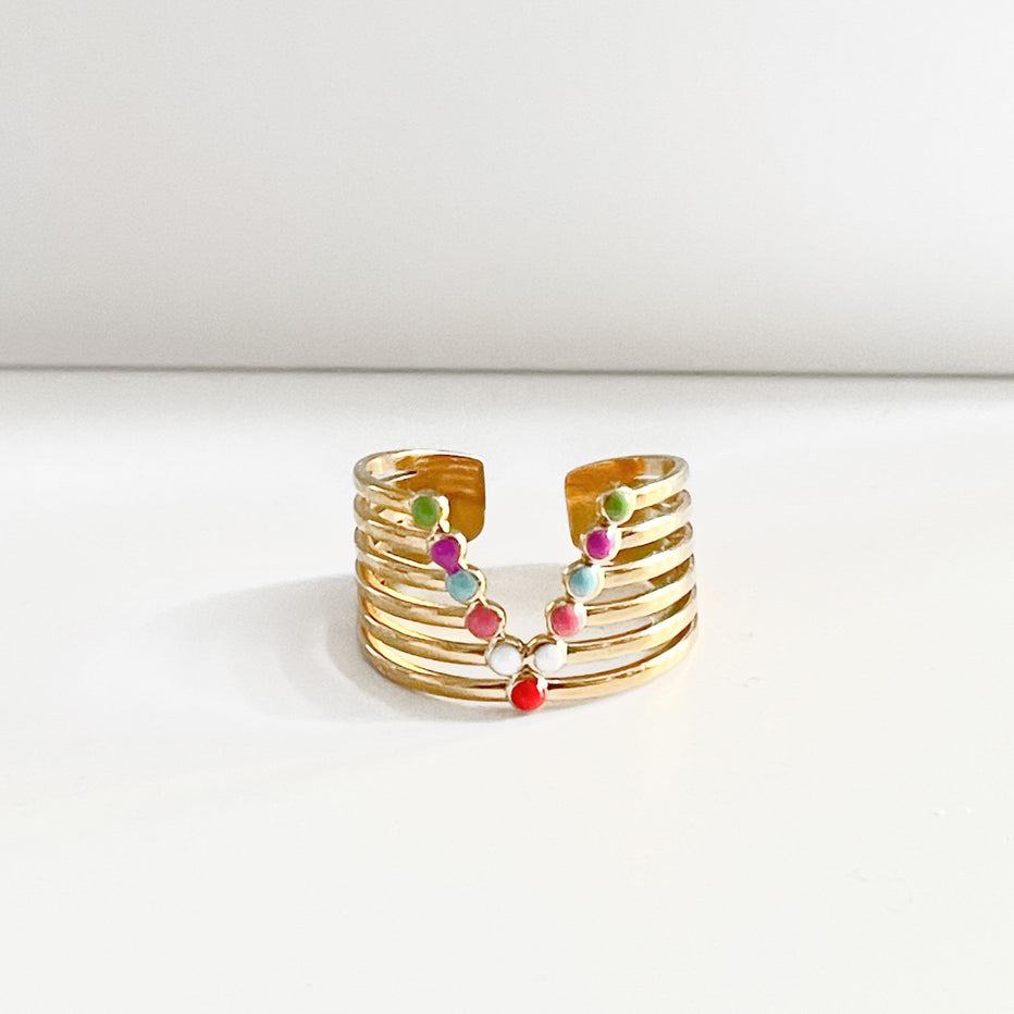 V-Design Gold Ring | Women's V-Design Gold Ring | LUXE TONES