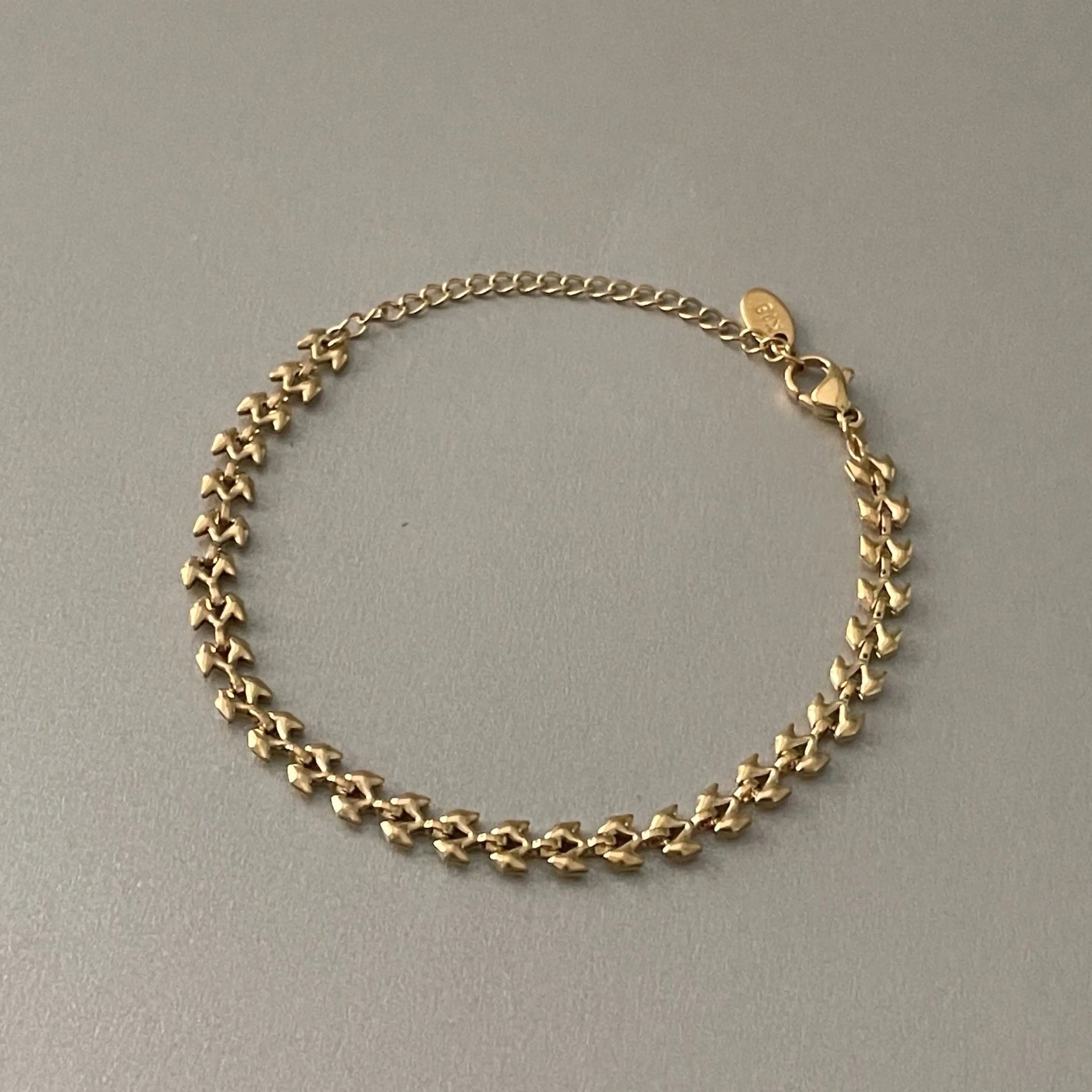 Capri 18k Plated Textured Bracelet