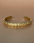 Helia Luxe 18k Gold Plated Celestial Bangle