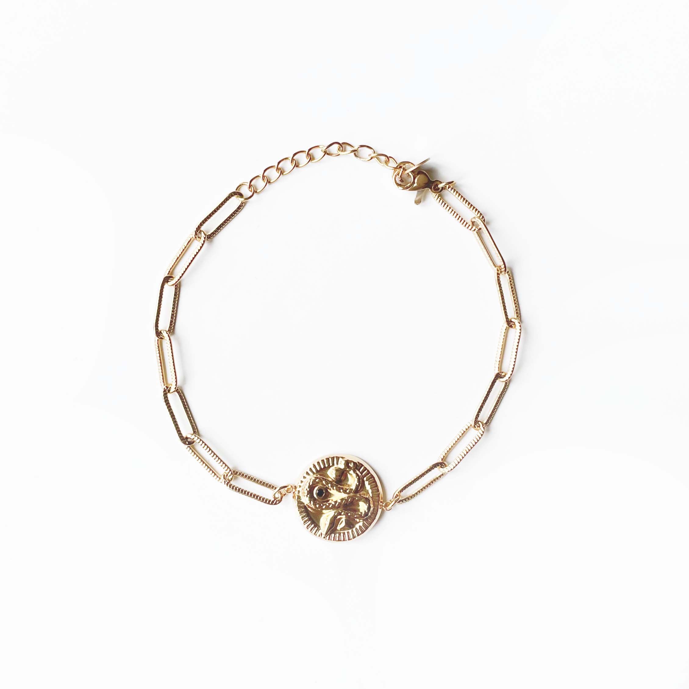 Nalini Luxe 18k Gold Plated Snake Bracelet