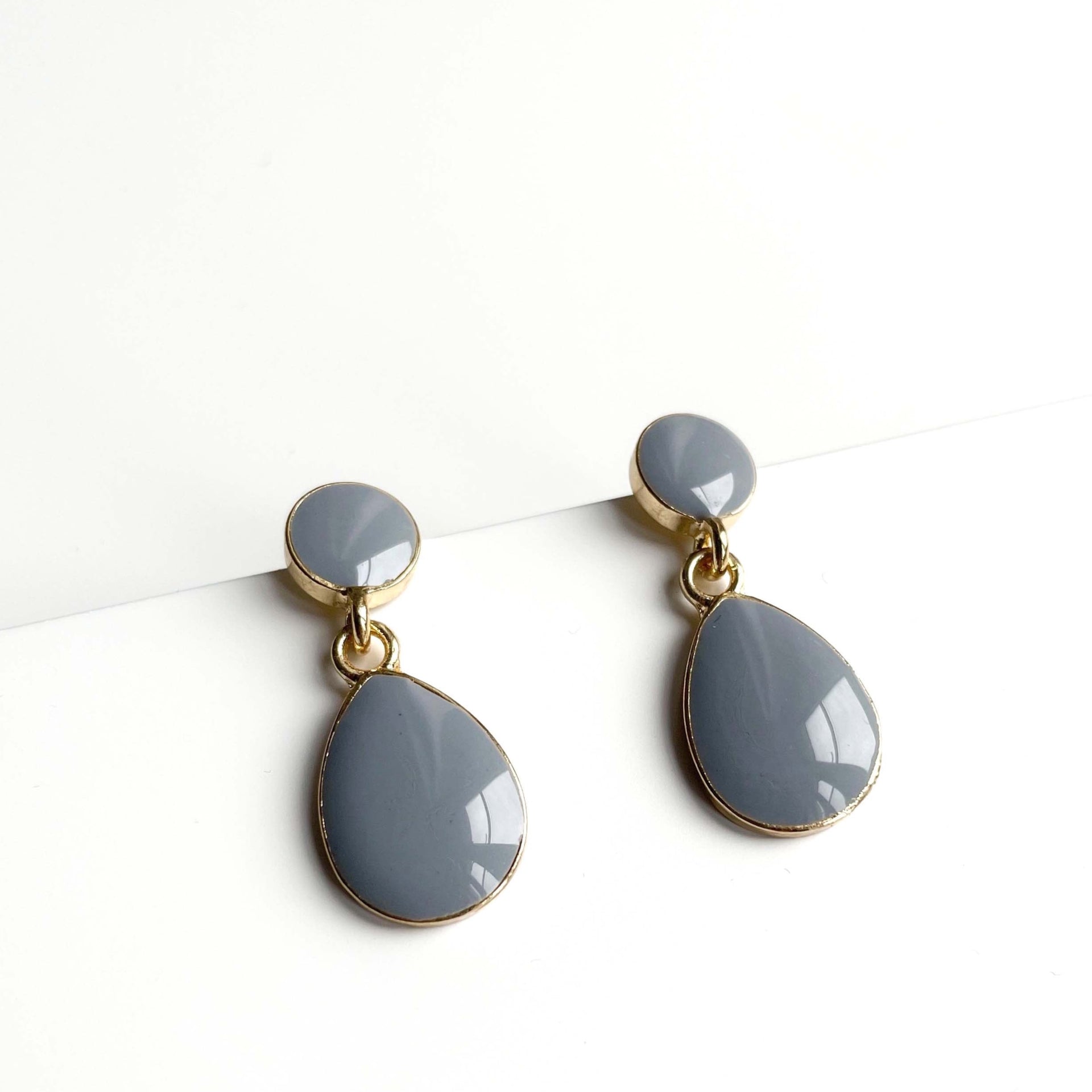 Terra Enamel Drop Earrings